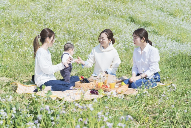 ママ友とピクニック